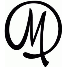 round flourish monogram - m