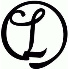 round flourish monogram - l