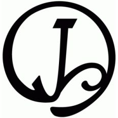 round flourish monogram - j