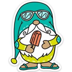 Summer Popsicle Gnome Sticker
