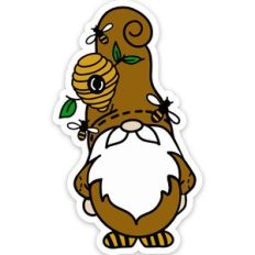 Bee Gnome Sticker