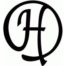 round flourish monogram - h