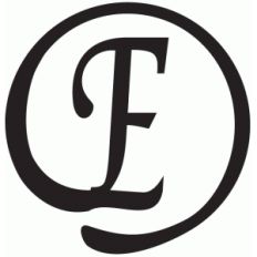 round flourish monogram - e