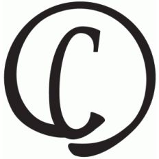 round flourish monogram - c