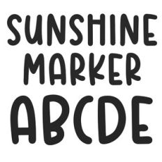 BFC Sunshine Marker Bold Handwriting Font