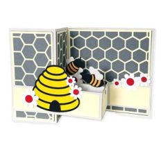 Beehive Double Fold Pop Up Card