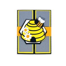 Beehive Gatefold Card with Belly Band