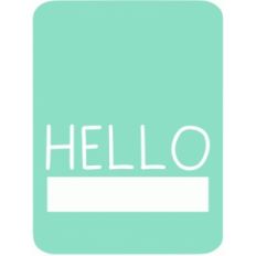 hello life 3x4 card