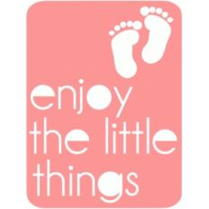 enjoy the little things 3x4 life card