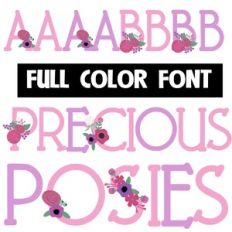Precious Posies Color Font
