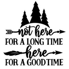Not here for a long time here for a good time Camping svg