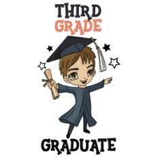 Third Grade Graduate Sublimation Boy Design