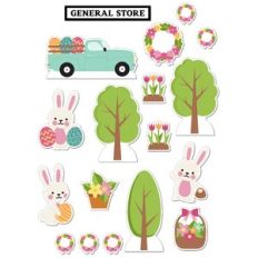 3D Chipboard Village Easter Spring Add-On
