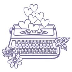 Typewriter love letter