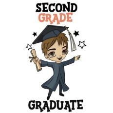 Second Grade Graduate Sublimation Boy Design
