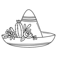 Floral Cinco De Mayo Sombrero