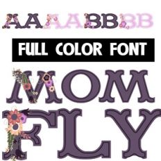 Mom Fly Color Font