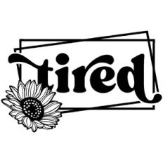 tired sunflower frame