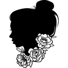 Floral Woman Profile