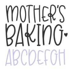 BFC Mother's Baking Handwriting Font