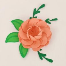 Flower 133 with foliage