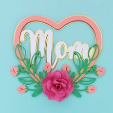 Floral Heart Mom