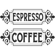 Vintage Coffee and Espresso Signs