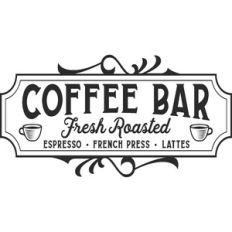 Vintage Coffee Bar Sign