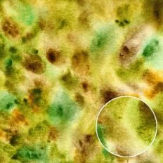 Camo Green and Brown Abstract Watercolor Background