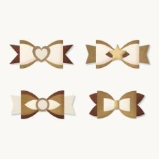 Hair Bow Bundle, Felt/card gift Bow Templates