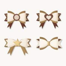 Hair Bow Bundle, Felt/card gift Bow Templates