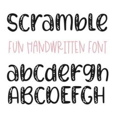 Scramble Font
