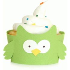 owl cupcake wrapper