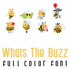 What's The Buzz Full Color Font