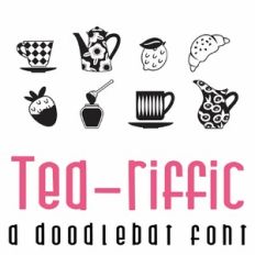Tea-riffic Doodlebat Font