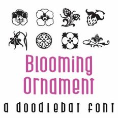 Blooming Ornament Doodlebat Font