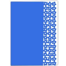 Forget Me Not Flower Lace Edged Card