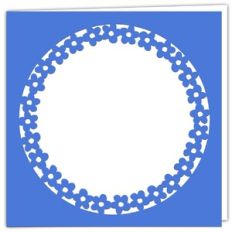 Forget Me Not Flower Aperture Card