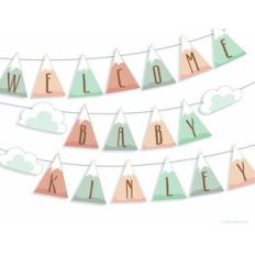 Pastel Mountains Garland
