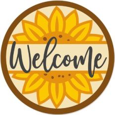 Sunflower Welcome Sign