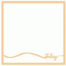 today scrapbook page template / overlay