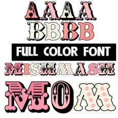 Mishmash Mom Color Font