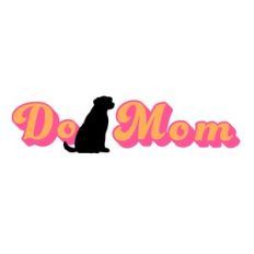 Dog Mom Sign Orange and Pink