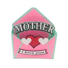 Mother and Flower Envelope Box Card
