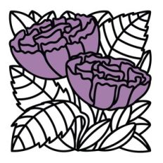 Enchanted Garden collection - Peony - square