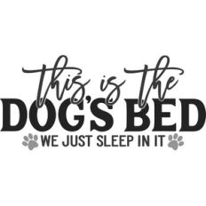 This Is The Dog's Bed We Just Sleep In It