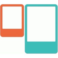 3x4 and 4x6 life card poloroid frames