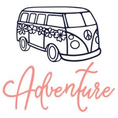 Adventure floral campervan