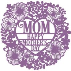 Mom Happy Mother's Day Wreath