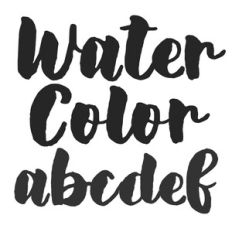 BFC Watercolor Bold Brush Painted Font
